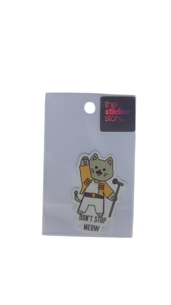 Ekstrafix Yapışkanlı Sudan Etkilenmeyen Sticker The Sticker Story Dont Stop Meow Tss0214 (1 Adet) - Image 1