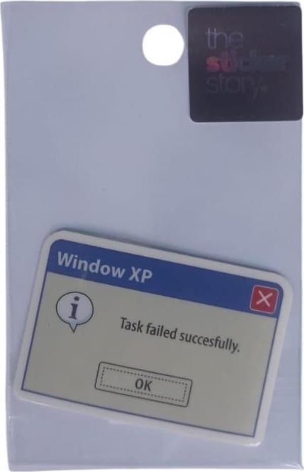 Ekstrafix Yapışkanlı Sudan Etkilenmeyen Sticker The Sticker Story Error Tss0188 (1 Adet) - Image 1