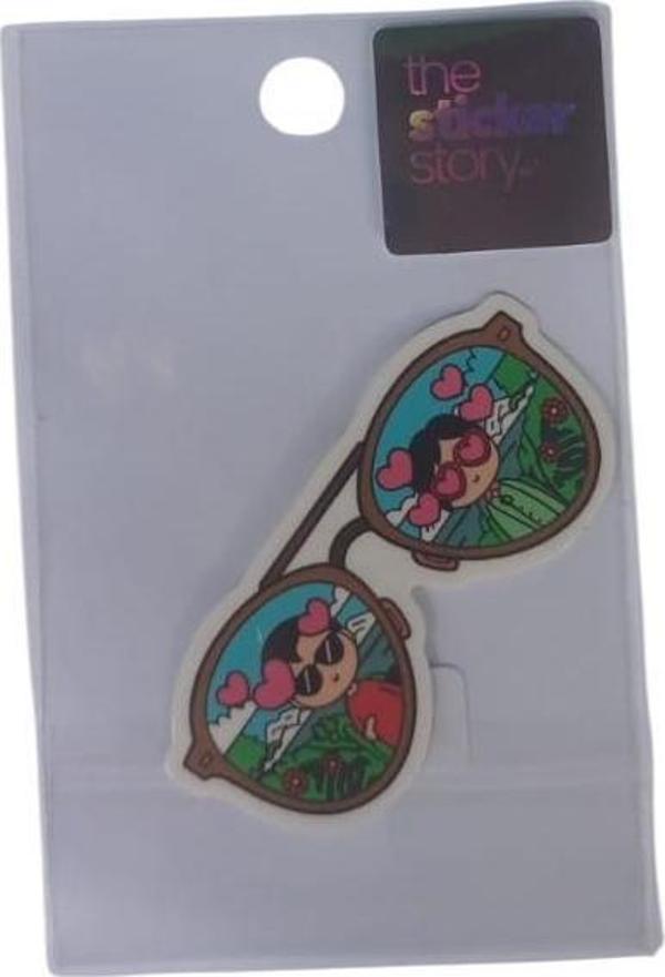 Ekstrafix Yapışkanlı Sudan Etkilenmeyen Sticker The Sticker Story Gözlük Tss0248 (1 Adet) - Image 1