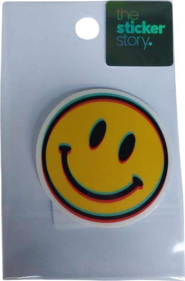 Ekstrafix Yapışkanlı Sudan Etkilenmeyen Sticker The Sticker Story Gülen Yüz Tss0238 (1 Adet) - Image 1