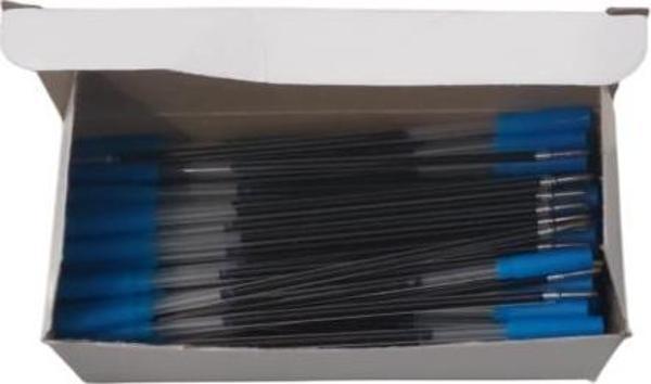 Mikro Tükenmez Yedeği Cross Tipi Plastik Mavi (100 Lü Paket) - Image 1