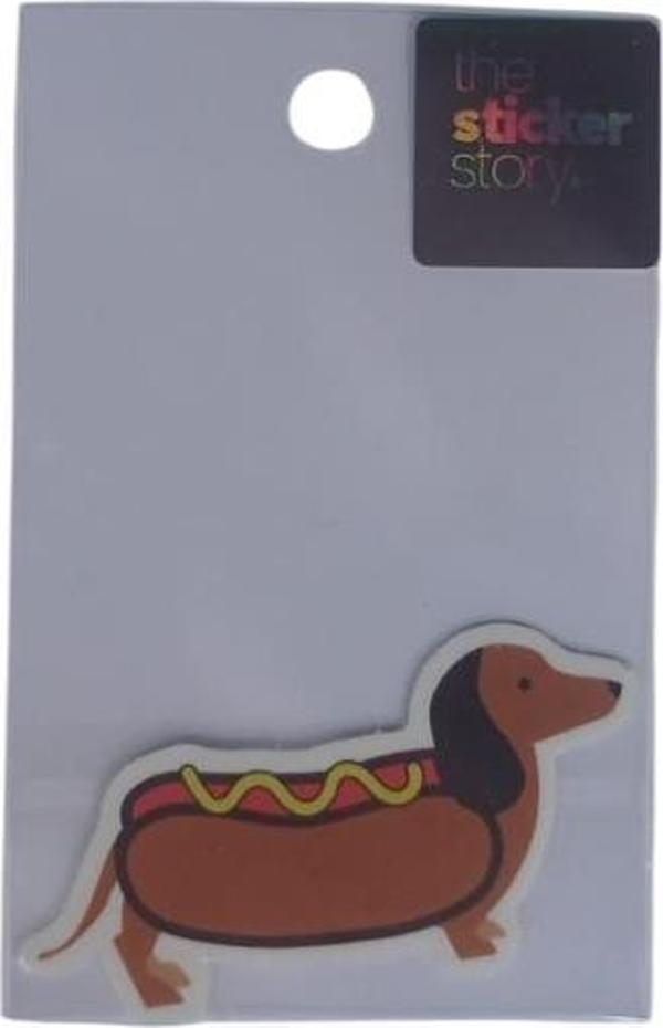 Ekstrafix Yapışkanlı Sudan Etkilenmeyen Sticker The Sticker Story Hot Dog Tss0139 (1 Adet) - Image 1
