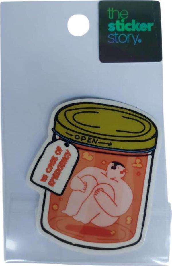 Ekstrafix Yapışkanlı Sudan Etkilenmeyen Sticker The Sticker Story In Case Of Emergency Tss0107 (1 Adet) - Image 1