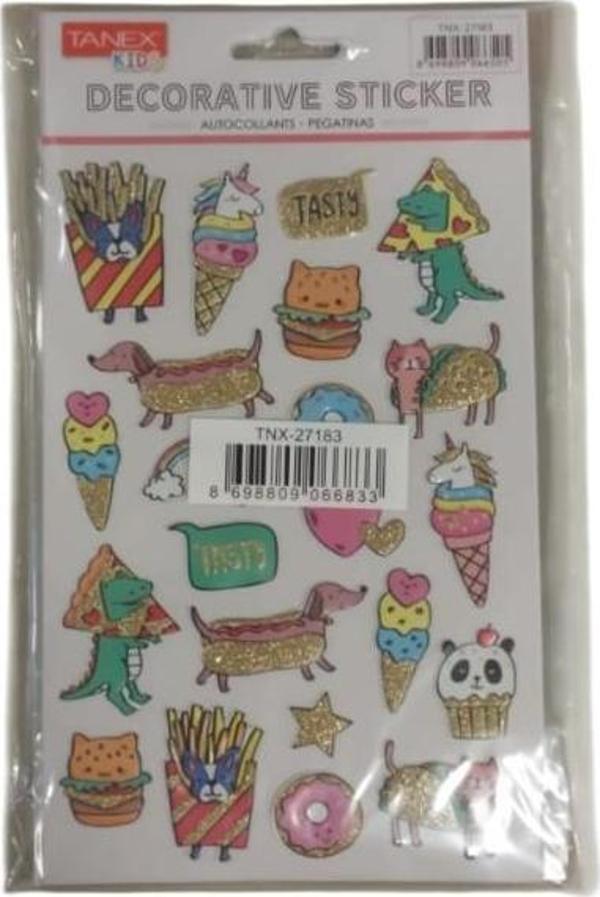 Tanex Puffy Atıştırma Şekilli Hayvan Serisi Stickers Tnx-27183 - Image 1