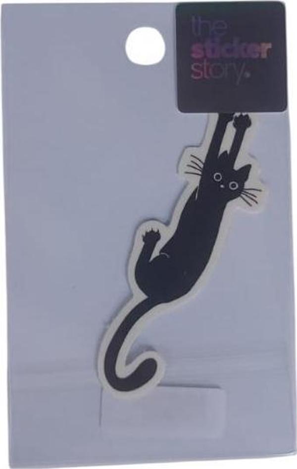 Ekstrafix Yapışkanlı Sudan Etkilenmeyen Sticker The Sticker Story Kara Kedi Tss0155 (1 Adet) - Image 1