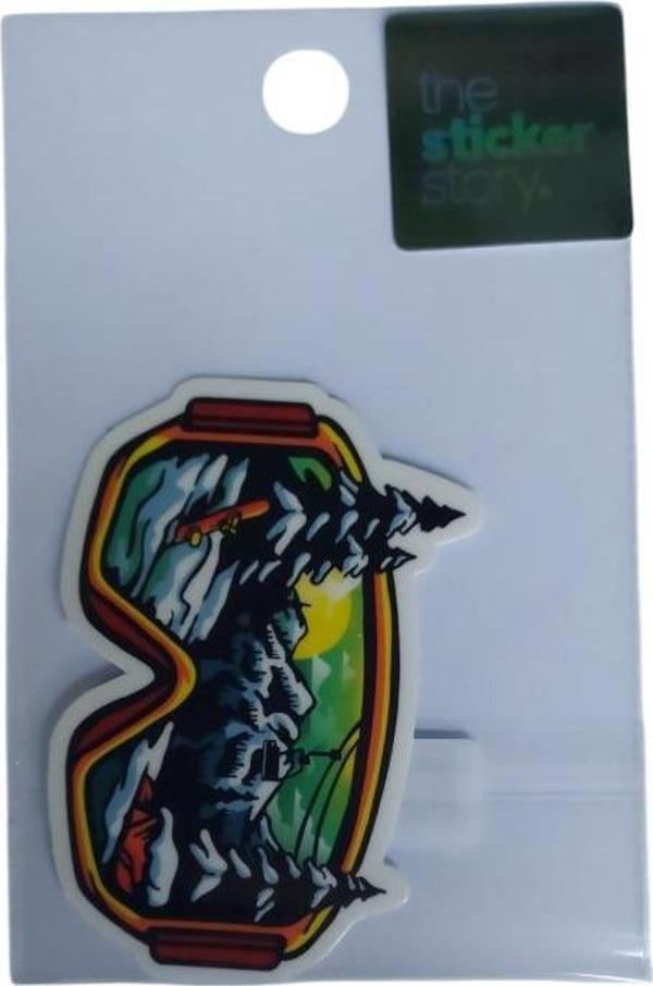 Ekstrafix Yapışkanlı Sudan Etkilenmeyen Sticker The Sticker Story Kayak Gözlüğü Tss0015 (1 Adet) - Image 1