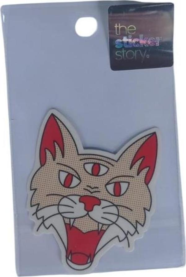 Ekstrafix Yapışkanlı Sudan Etkilenmeyen Sticker The Sticker Story Kedi Tss0069 (1 Adet) - Image 1