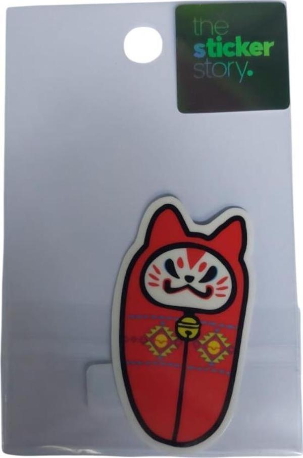 Ekstrafix Yapışkanlı Sudan Etkilenmeyen Sticker The Sticker Story Kedi Tss0091 (1 Adet) - Image 1