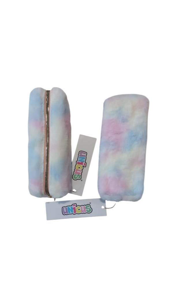 Unicus Kalem Çantası Gökkuşağı Yumoş Peluş Uncs-1027 (Karışık Renk 1 Adet) - Image 1