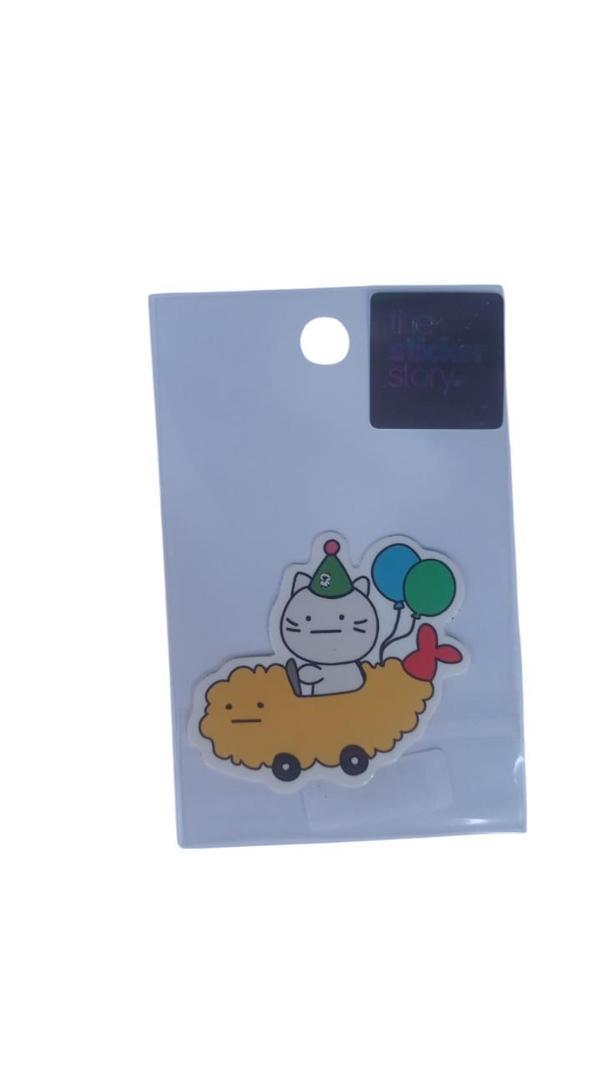 Ekstrafix Yapışkanlı Sudan Etkilenmeyen Sticker The Sticker Story Kedi Tss0116 (1 Adet) - Image 1