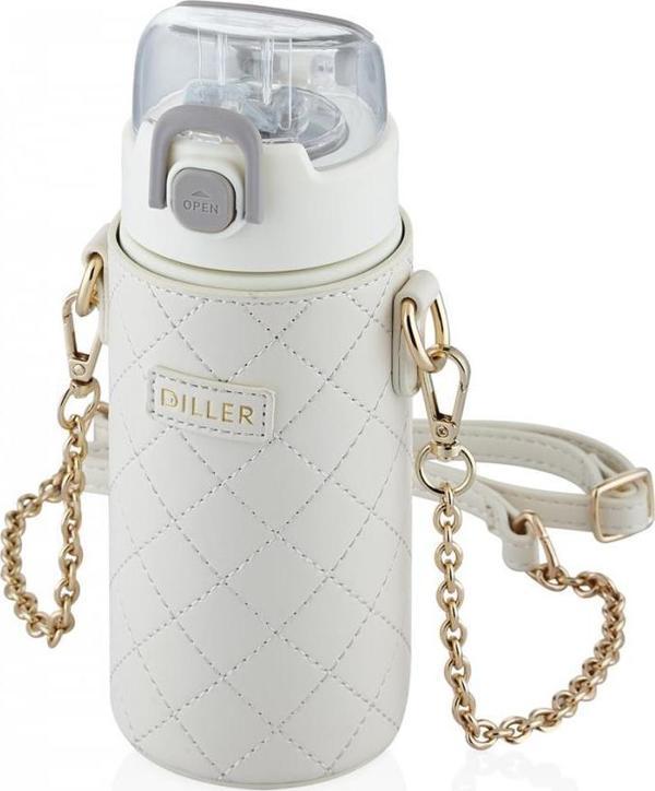 Vagon Matara (Suluk) Çelik - Deri Kılıflı Askılı 450 Ml D8947 (Karışık Renk 1 Adet) - Image 1