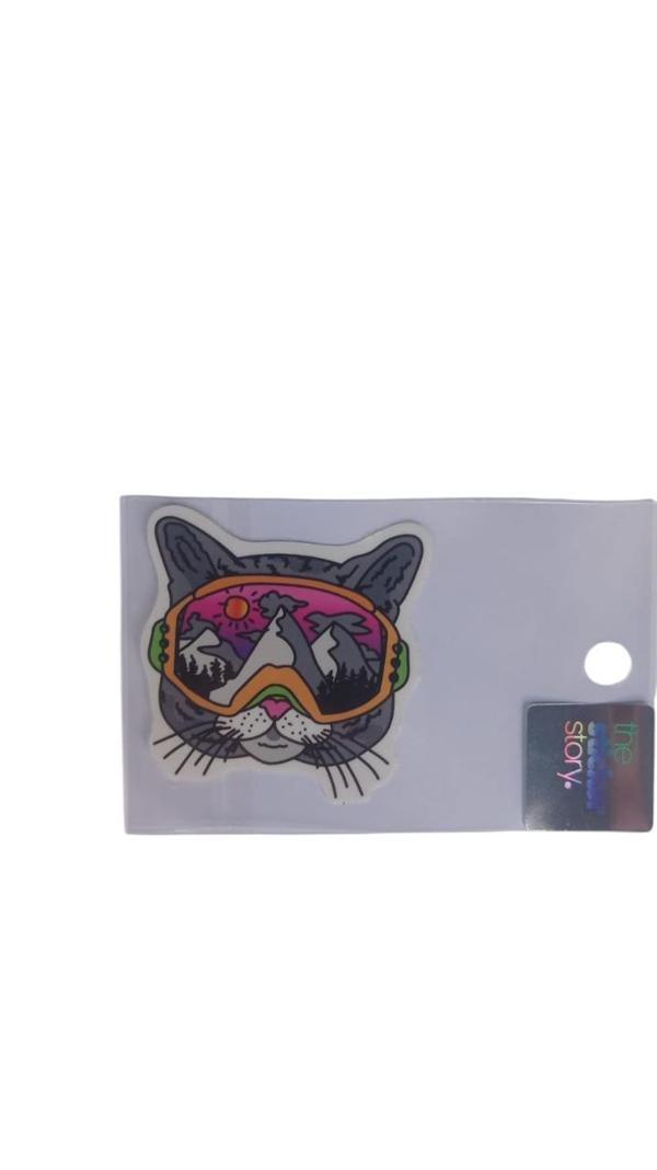 Ekstrafix Yapışkanlı Sudan Etkilenmeyen Sticker The Sticker Story Kedi Tss0245 (1 Adet) - Image 1