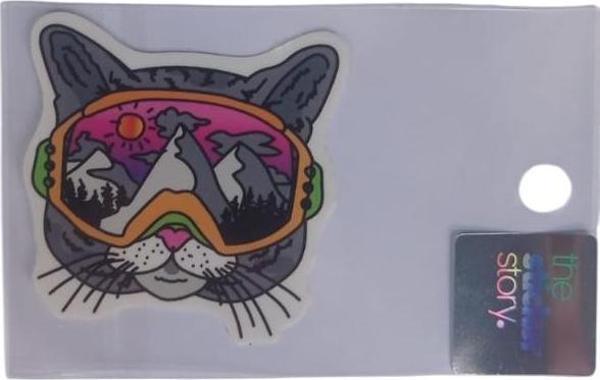 Ekstrafix Yapışkanlı Sudan Etkilenmeyen Sticker The Sticker Story Kedi Tss0245 (1 Adet) - Image 1