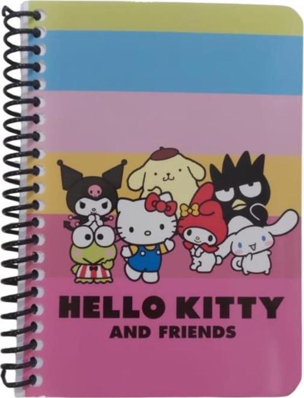 Keskin Color Hello And Friends Bloknot Not Defteri Spiralli A6 80 Yaprak Çizgili 140400-13 (36 Lı Paket) - Image 1