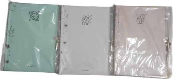 Lilamor Günlük Defter Kilitli Hatıra Defteri İcon Pastel 14X20Cm 144 Sayfa (Karışık Renk 1 Adet) - Image 1