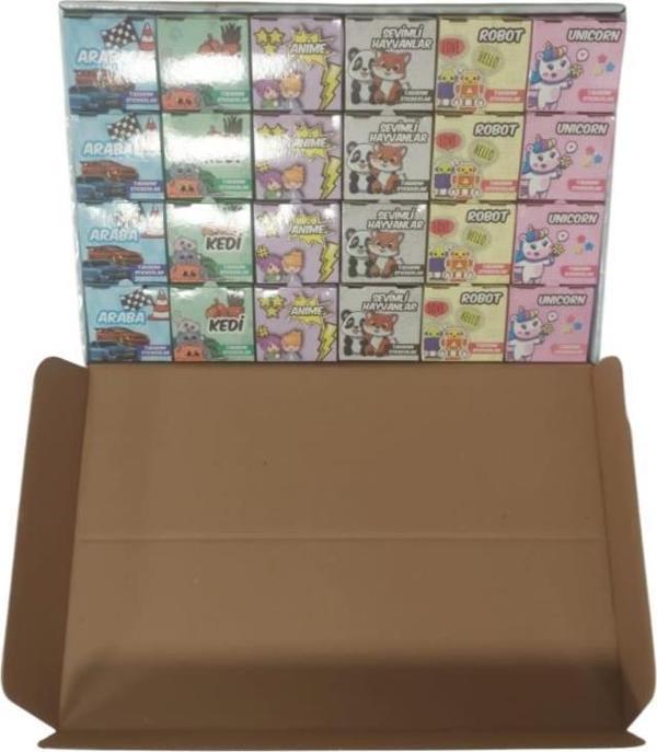 Lilamor Rulo Çocuk Etiketi 5X5Cm (24 Lü Paket) - Image 1