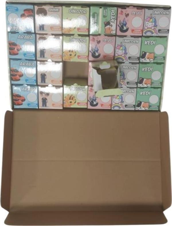 Lilamor Rulo Okul Etiketi 5X5Cm (24 Lü Paket) - Image 1