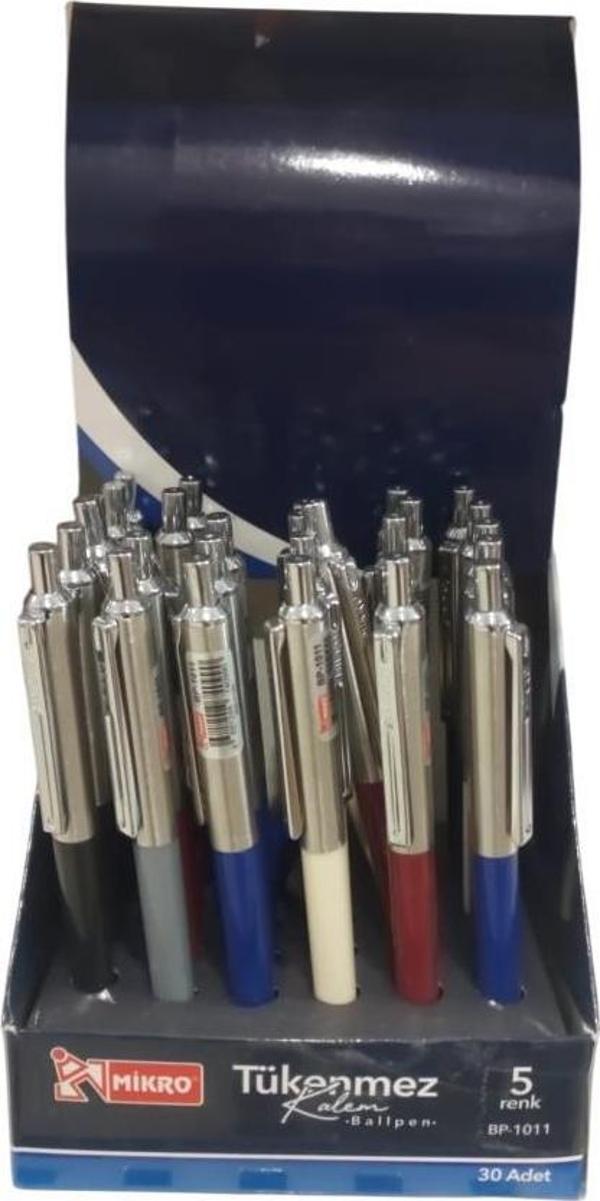 Mikro Tükenmez Kalem 1,0 Mm 1011-30 Standlı (30 Lu Paket) - Image 1