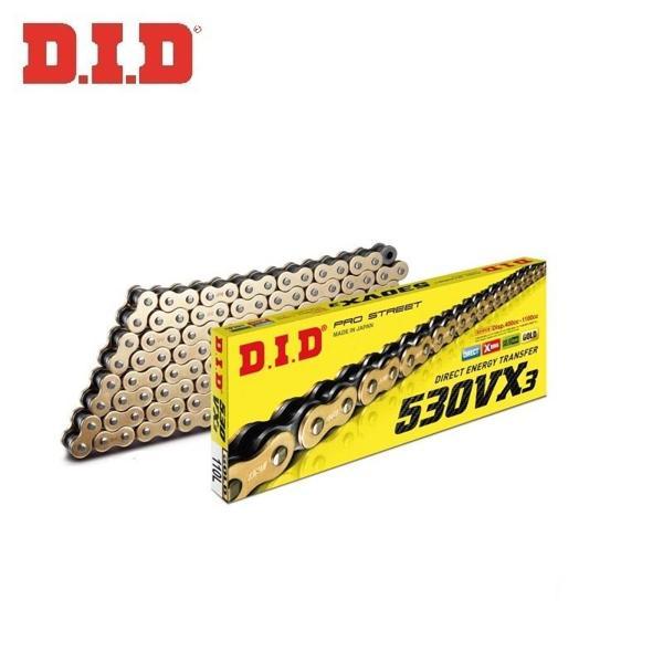 DID 530VX3 GOLD X-RİNG ZİNCİR-114 BAKLA YAMAHA YZF R1 1000cc 1998-2024 - Image 1