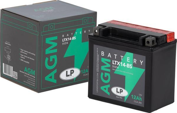 AGM AKÜ LTX14-BS 12 A KG: 4,06 L:150 W:87 H:145 CCA: 200 YAMAHA YZF R THUNDERACE 1000cc 1996-2000 - Image 1