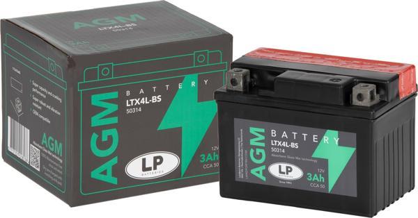 AGM AKÜ LTX4L-BS 3 A KG: 1,32 L:113 W:70 H:85 CCA: 40 YAMAHA XSR 125cc 2021-2024 - Image 1
