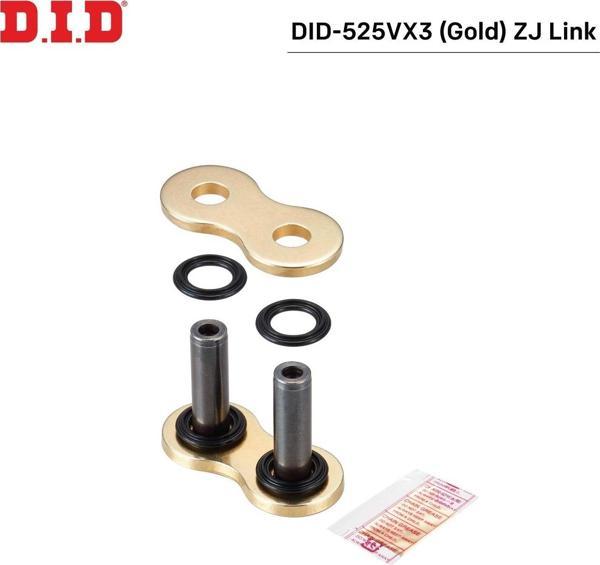 DID-525VX3 GOLD Z J BİRLEŞTİRİCİ BAKLA YAMAHA YZF R7 700cc 2022-2024 - Image 1