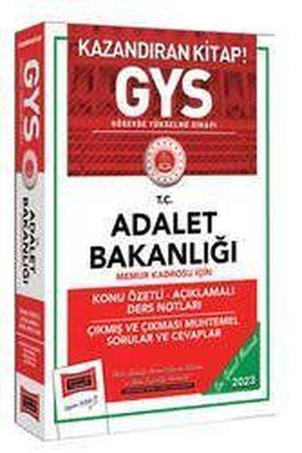 2023 Adalet Bakanlığı GYS Memur Kadrosu İçin Konu Özetli Açıklamalı Ders Notları Çıkması Muhtemel So - Yargı Yayınları - Image 1