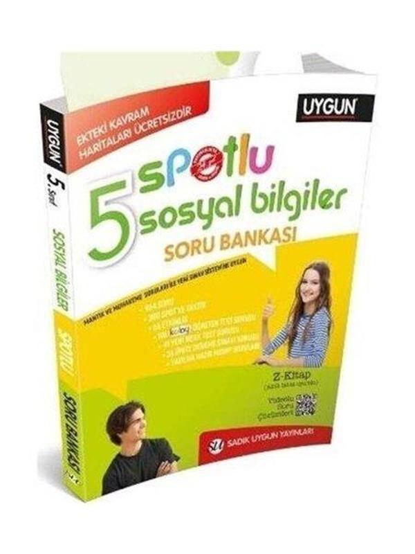 5.Sınıf Sosyal Bilgiler Spotlu Soru Bankası + Kavram Haritaları - Sadık Uygun - Image 1