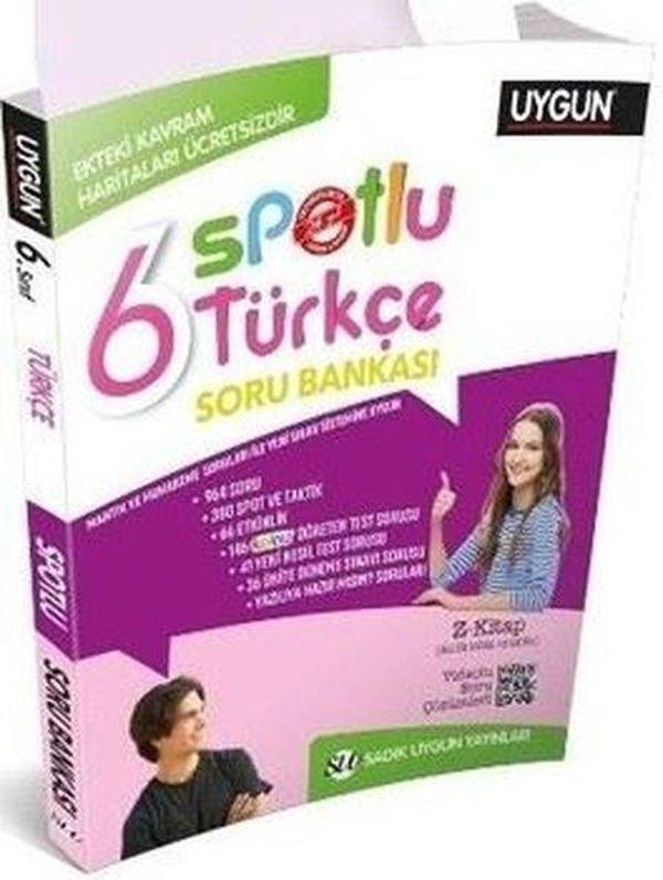 6.Sınıf Türkçe Spotlu Soru Bankası + Kavram Haritaları - Sadık Uygun - Image 1