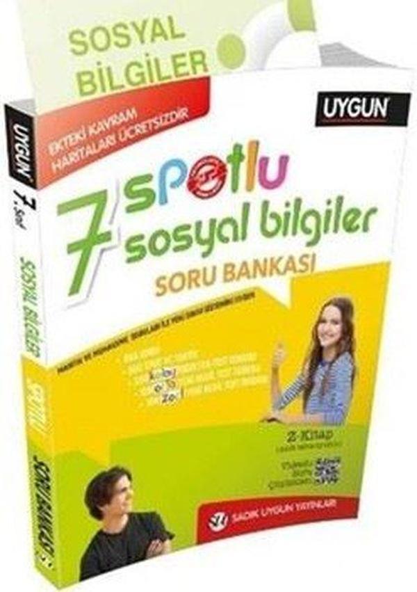 7.Sınıf Sosyal Bilgiler Spotlu Soru Bankası + Kavram Haritaları - Sadık Uygun - Image 1