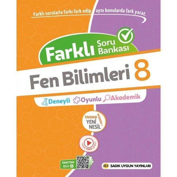8.Sınıf Fen Bilimleri Farklı Soru Bankası - Sadık Uygun - Image 1
