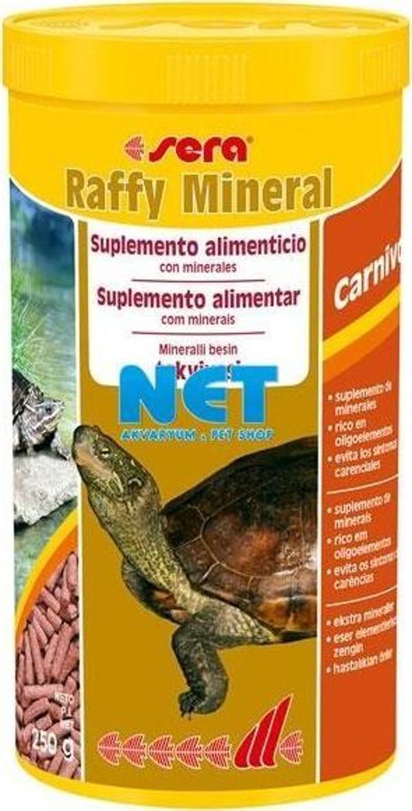 Sera Raffy Mineral 1000 ml.  Orjinal Kutusunda Kaplumbağa Yemi 250 g - Image 1