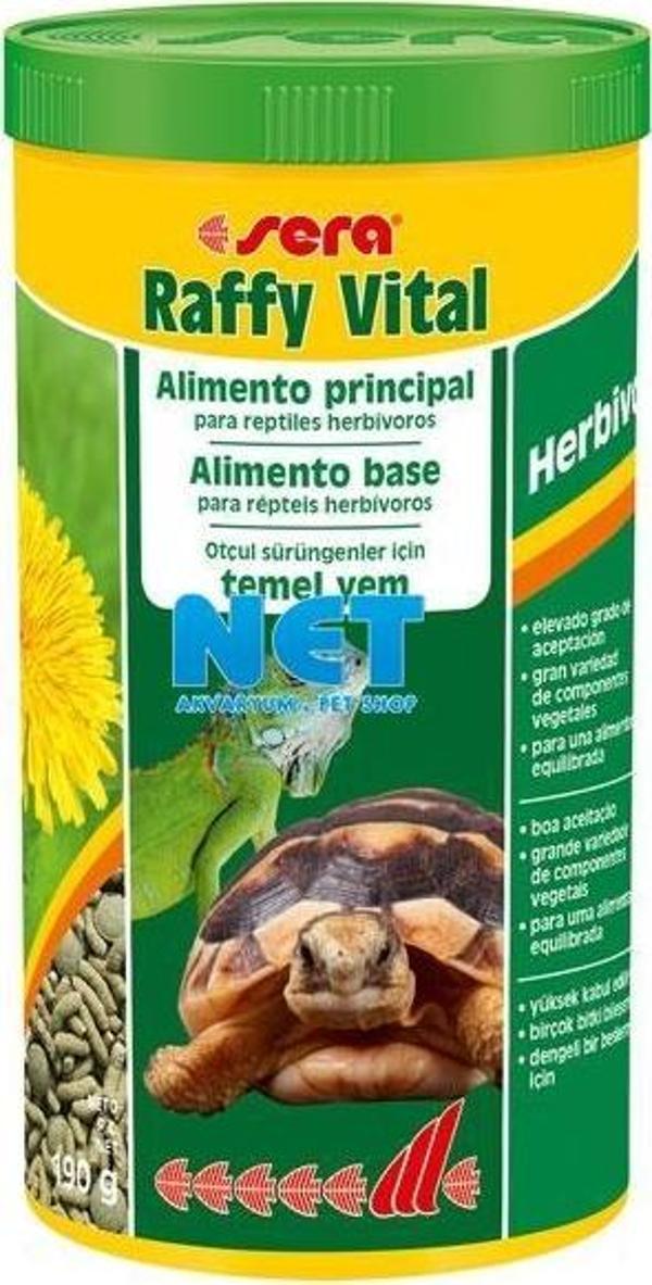 Sera Raffy Vital 1000 ml  Sürüngen Yemi (190 gr)  Kaplumbağa Yemi  - Image 1