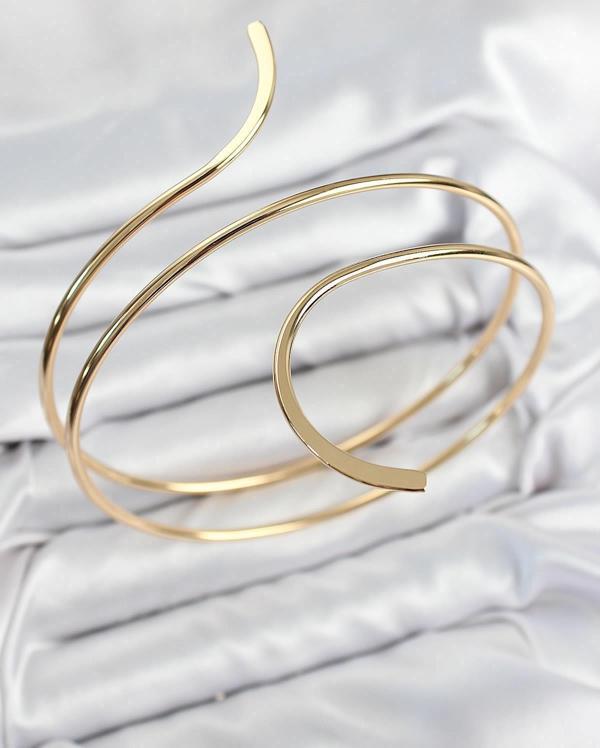 Pirinç Sarmal Model Gold Renk Pazu Bileklik - Image 1