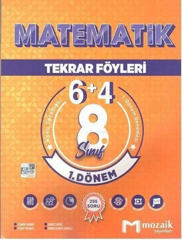 8.Sınıf LGS 1.Dönem Matematik 6+1 Tekrar Föyleri - 2023 Özel Baskı - Mozaik - Ders Kitapları - Image 1