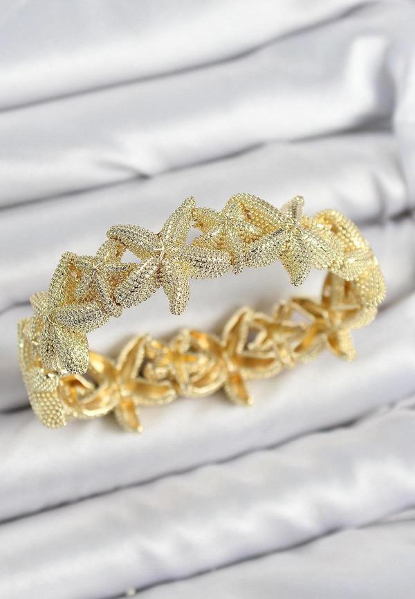 Pirinç Deniz Yıldızı Model Gold Renk Lastikli Kadın Bileklik - Image 1