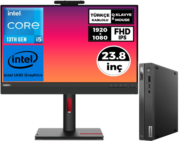 Lenovo ThinkCentre Neo 50Q G4 i5-13420H 16GB 512GB SSD W11P + 23.8" FHD Tiny In One 12NAGA6KTR 021 - Image 1