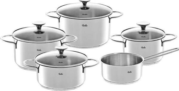 Fissler Copenhagen 9 Parça Cam Kapak Tencere Seti - Image 1