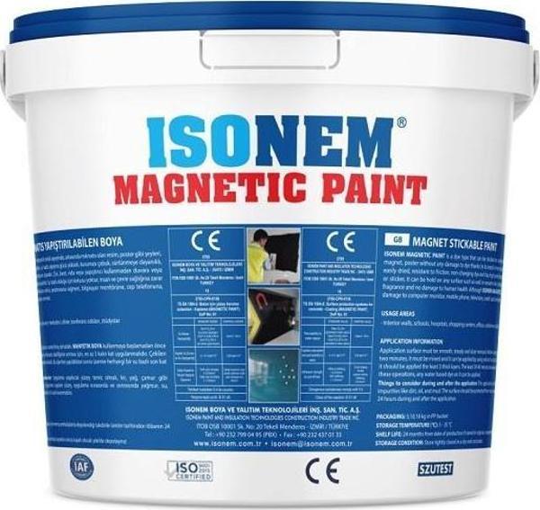 İsonem Magnetic Paint Manyetik Boya 10 Kg Siyah - Image 1