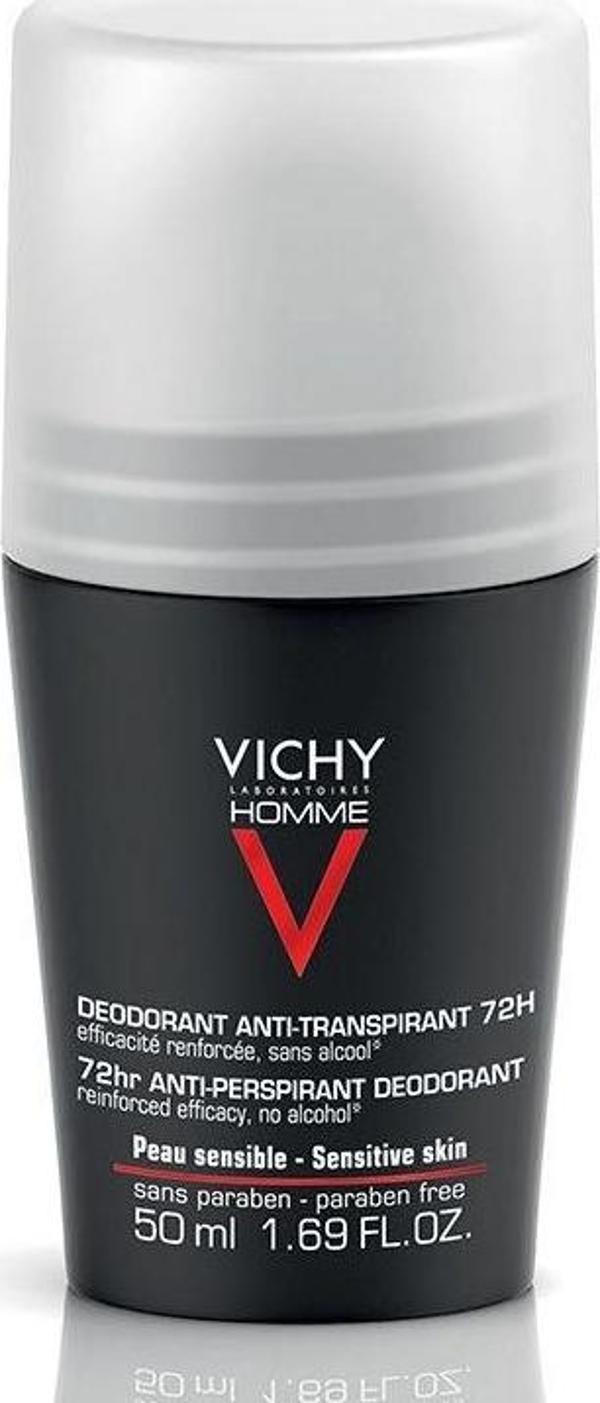 Vichy Roll On Deodoroant Erkekler İçin Terleme Karşıtı 72 Saat Etkili 50 Ml - Image 1