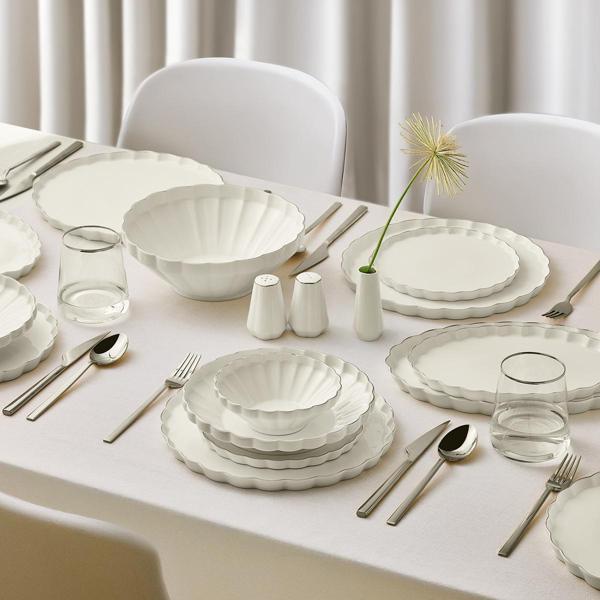 Aryıldız Margaret Platin 54 Parça 12 Kişilik  Yemek Takımı - Image 1