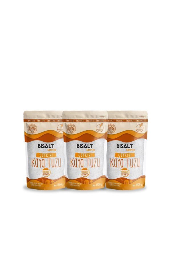 Bisalt Çankırı Kaya Tuzu Sofrada Öğütme 3 X 1500 G (3'Lü Avantaj Paketi) - Image 1