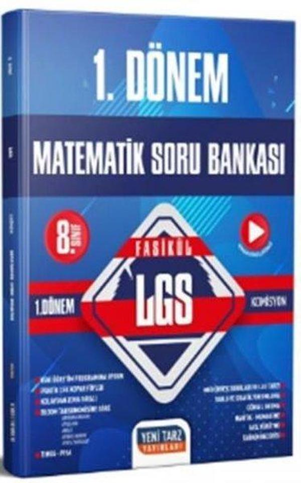 8.Sınıf LGS 1.Dönem Matematik Soru Bankası - 2023 Özel Baskı - Yeni Tarz Yayınları - Image 1