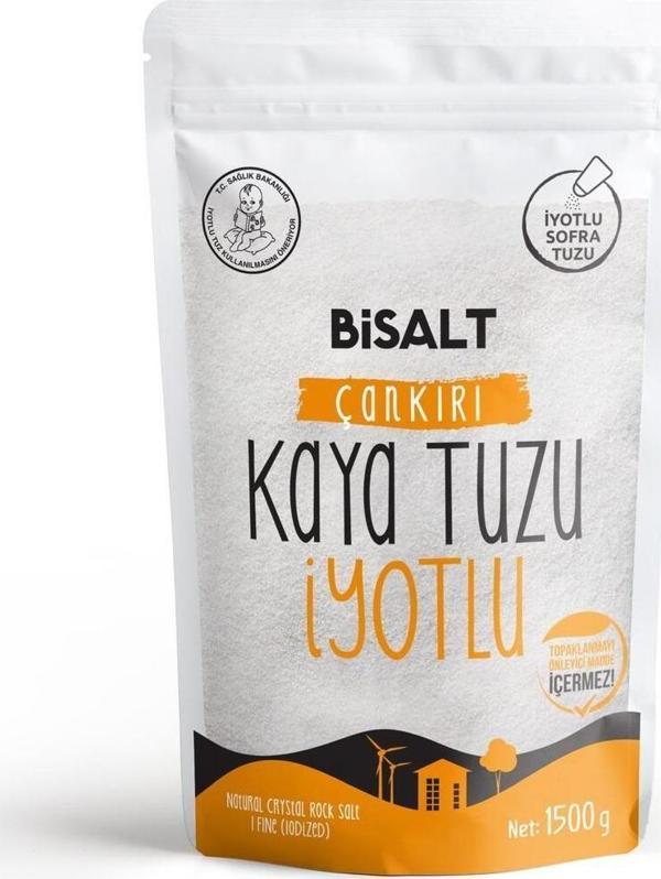 Bisalt Çankırı Kaya Tuzu İnce İyotlu 1500 G - Image 1