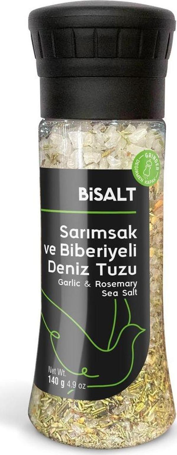 Bisalt Sarımsak Ve Biberiyeli Deniz Tuzu Değirmen 140 G - Image 1