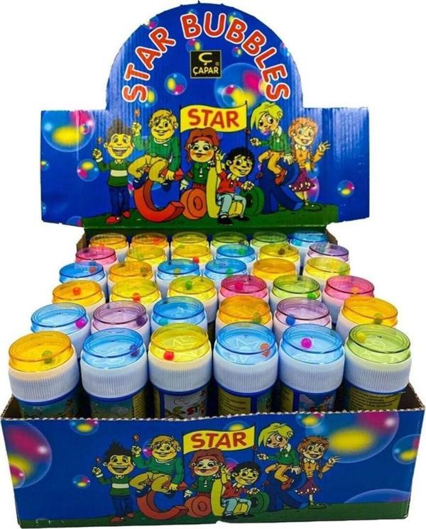 Oyuncak Store Star Üflemeli Köpük Baloncuk Sevimli Karakterler Oyuncak Köpük Balon Bubbles 8 Adet - Image 1
