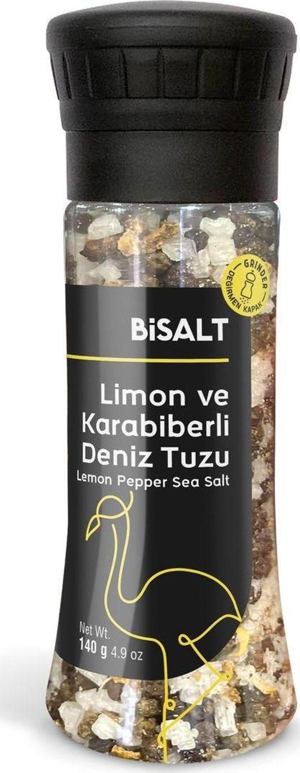 Bisalt Limon Ve Karabiberli Deniz Tuzu Değirmen 140 G - Image 1