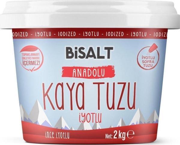 Bisalt Anadolu Kaya Tuzu Ince Iyotlu 2 Kg - Image 1