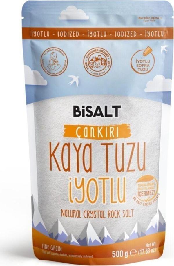 Bisalt Çankırı Kaya Tuzu Ince Iyotlu 500 G - Image 1