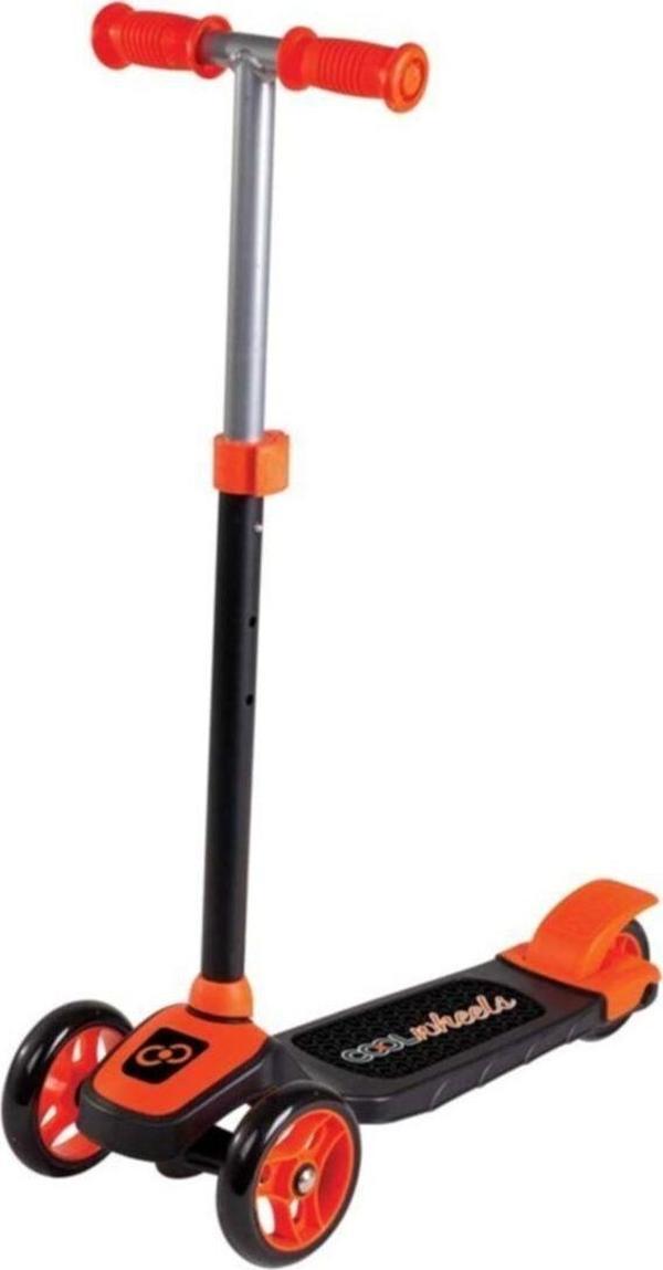 Furkan Toys Turuncu Cool Wheels Twist Led Işıklı 3 Tekerlekli Yükseklik Ayarlı Scooter - Image 1